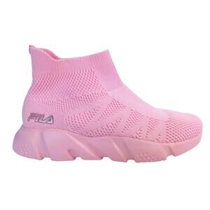New FILA Pink Solarwave High Sock Sneakers Shoes Youth Sz 3